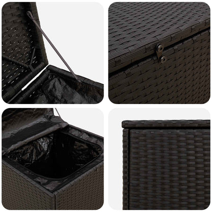 vidaXL Cushion Box 55 x 55 x 69 cm steel