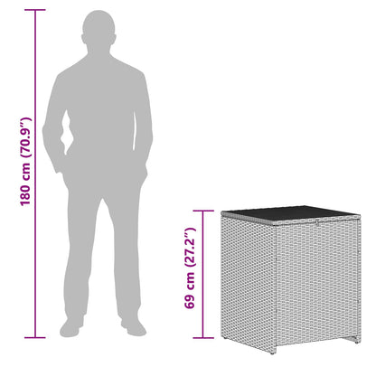vidaXL Cushion Box 55 x 55 x 69 cm steel