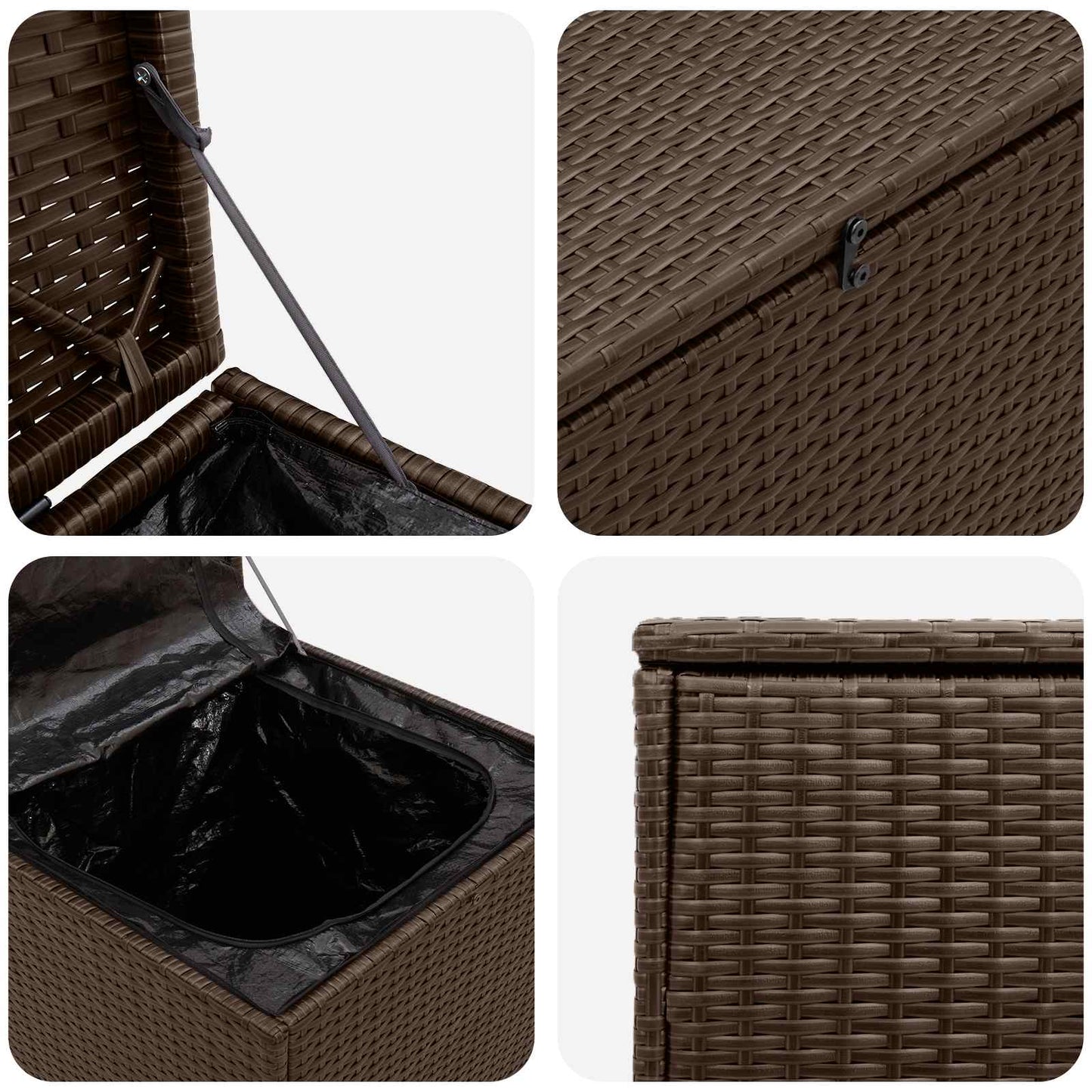 vidaXL Cushion Box 55 x 55 x 69 cm steel