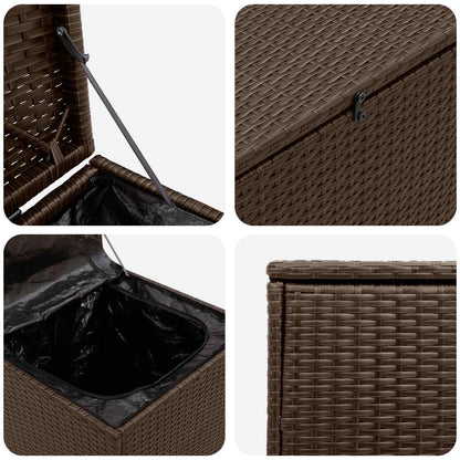 vidaXL Cushion Box 55 x 55 x 69 cm steel