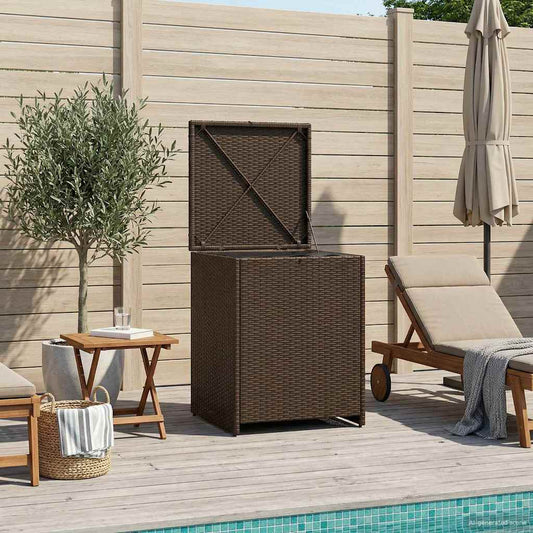 vidaXL Cushion Box 55 x 55 x 69 cm steel