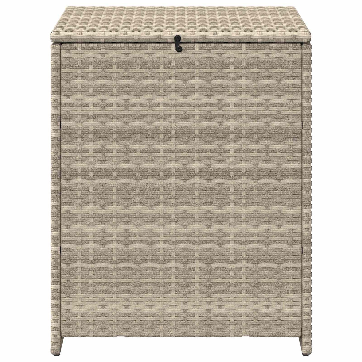 vidaXL Cushion Box Light Grey 55 x 55 x 69 cm Poly Rattan
