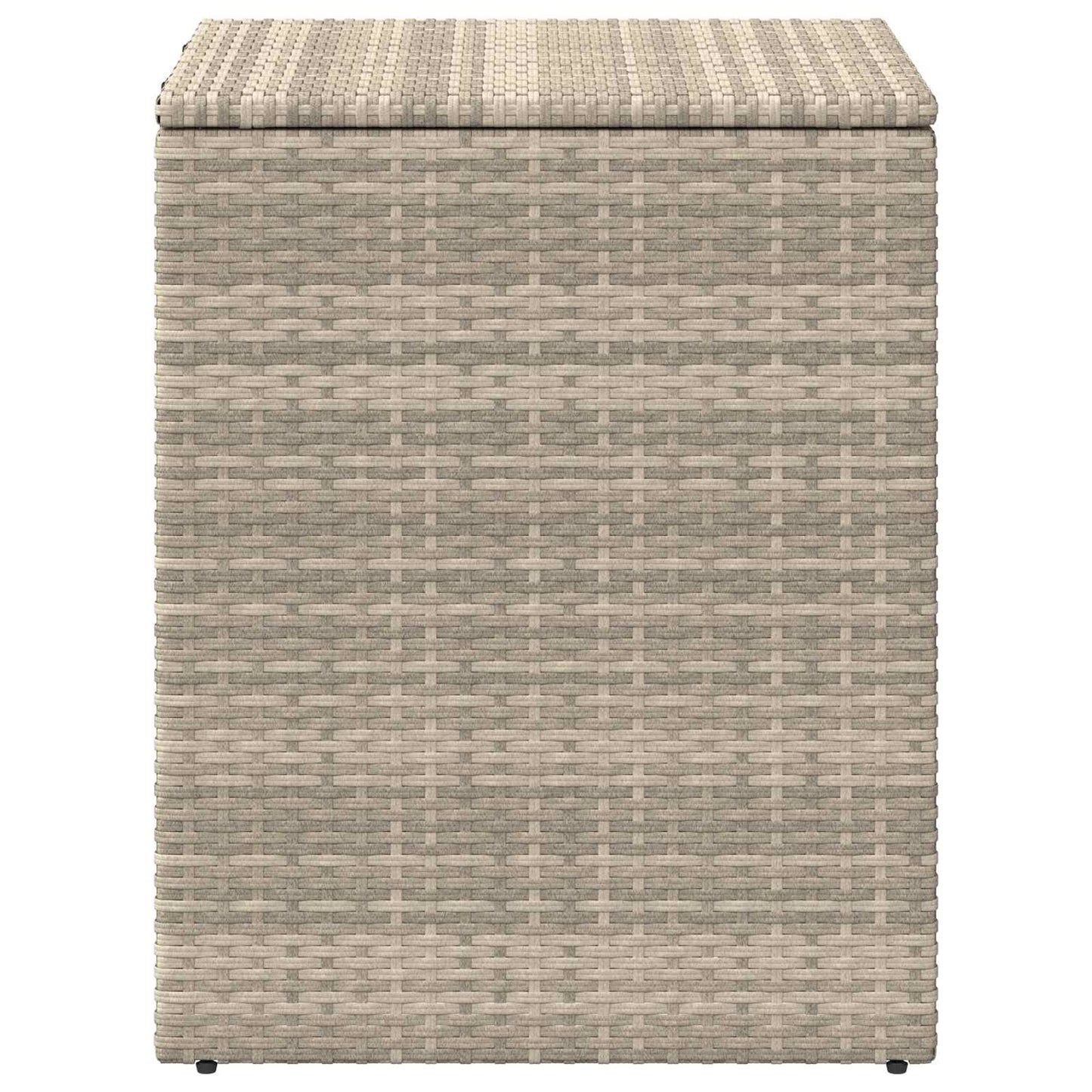 vidaXL Cushion Box Light Grey 55 x 55 x 69 cm Poly Rattan