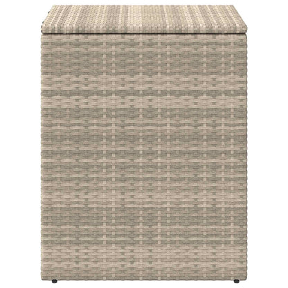 vidaXL Cushion Box Light Grey 55 x 55 x 69 cm Poly Rattan