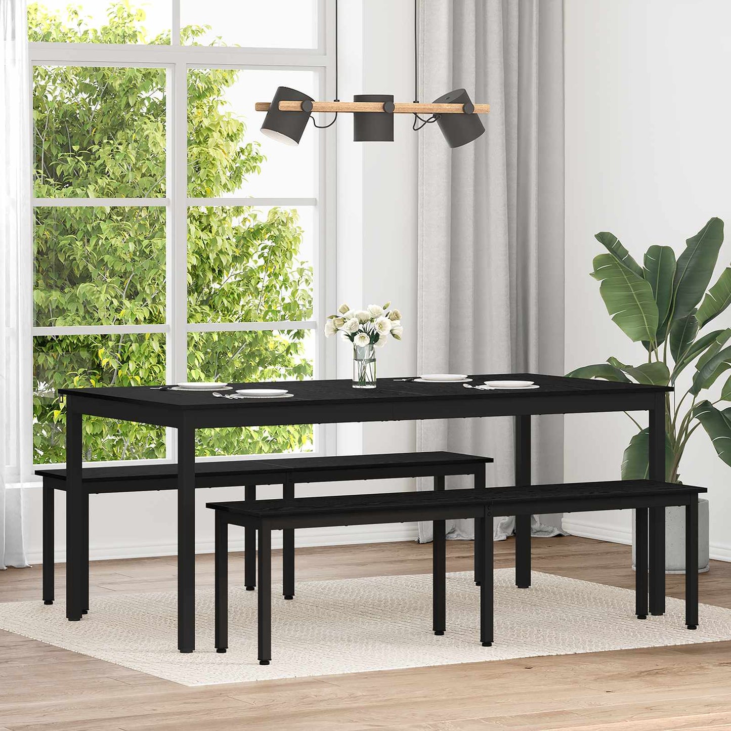 vidaXL Dining Tables 2 pcs 180 x 90 x 75 cm Engineered Wood
