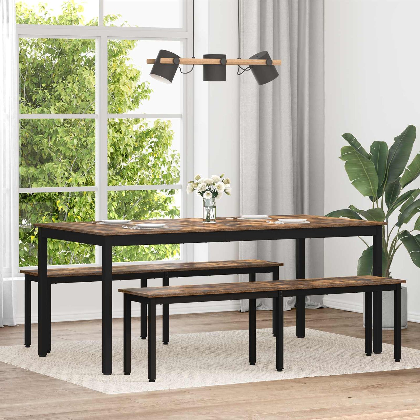 vidaXL Dining Tables 2 pcs 180 x 90 x 75 cm Engineered Wood