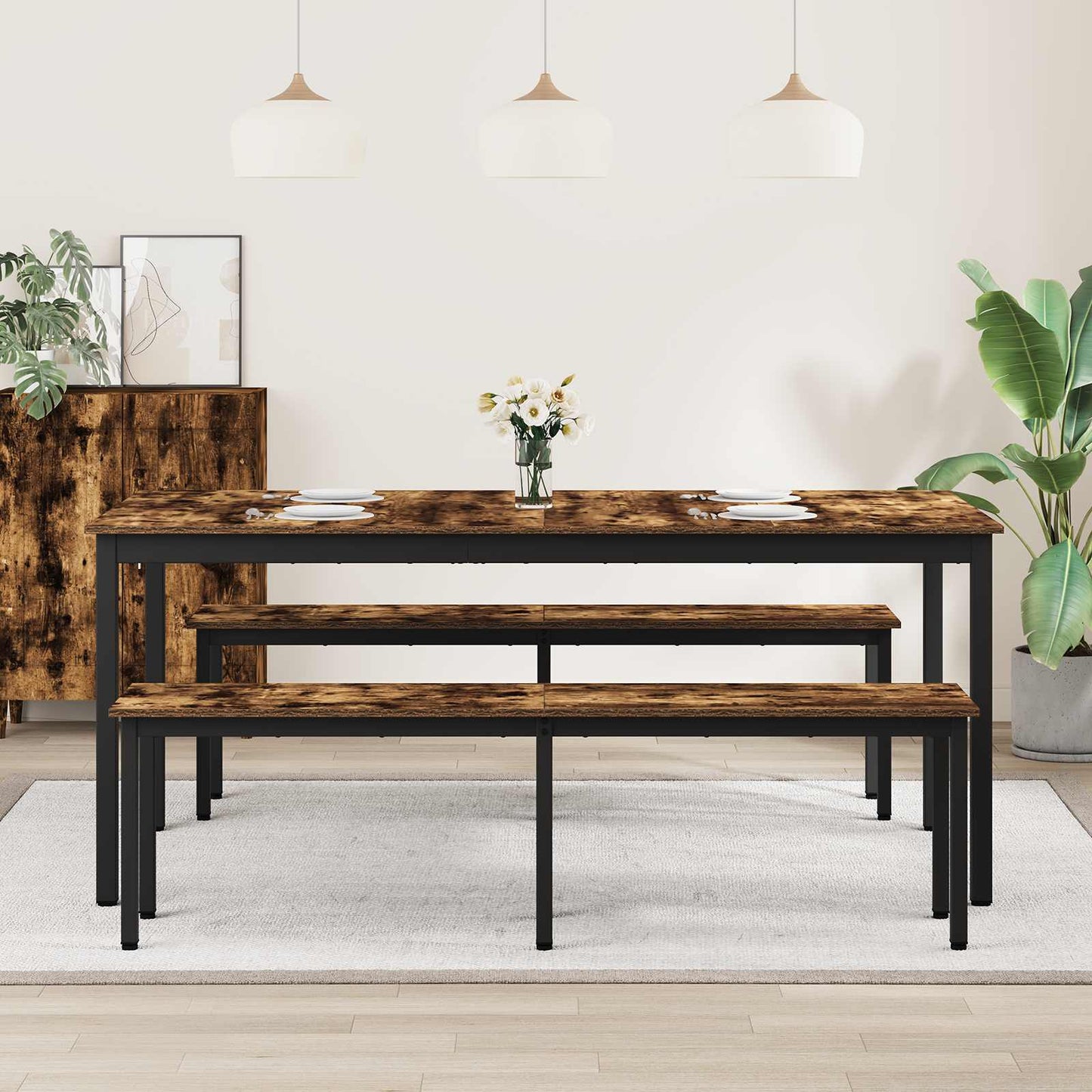 vidaXL Dining Tables 2 pcs 180 x 90 x 75 cm Engineered Wood