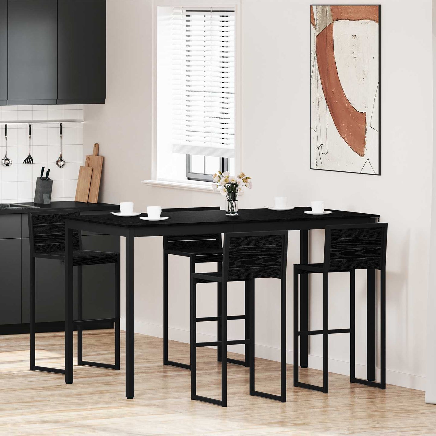 vidaXL Standing Bar Table Engineered Wood