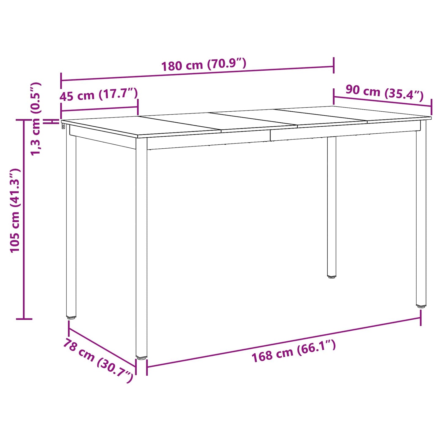 vidaXL Standing Bar Table Engineered Wood
