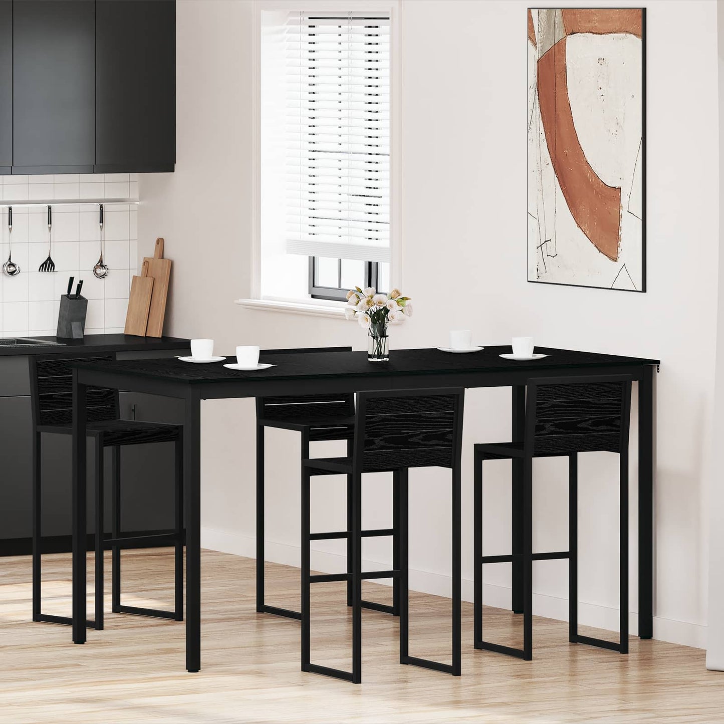 vidaXL Standing Bar Table Engineered Wood