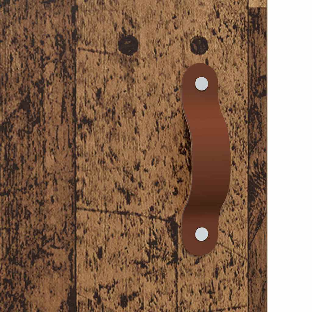vidaXL Wall-mounted Cabinet 2 pcs Old Wood 69.5 x 34 x 90 cm