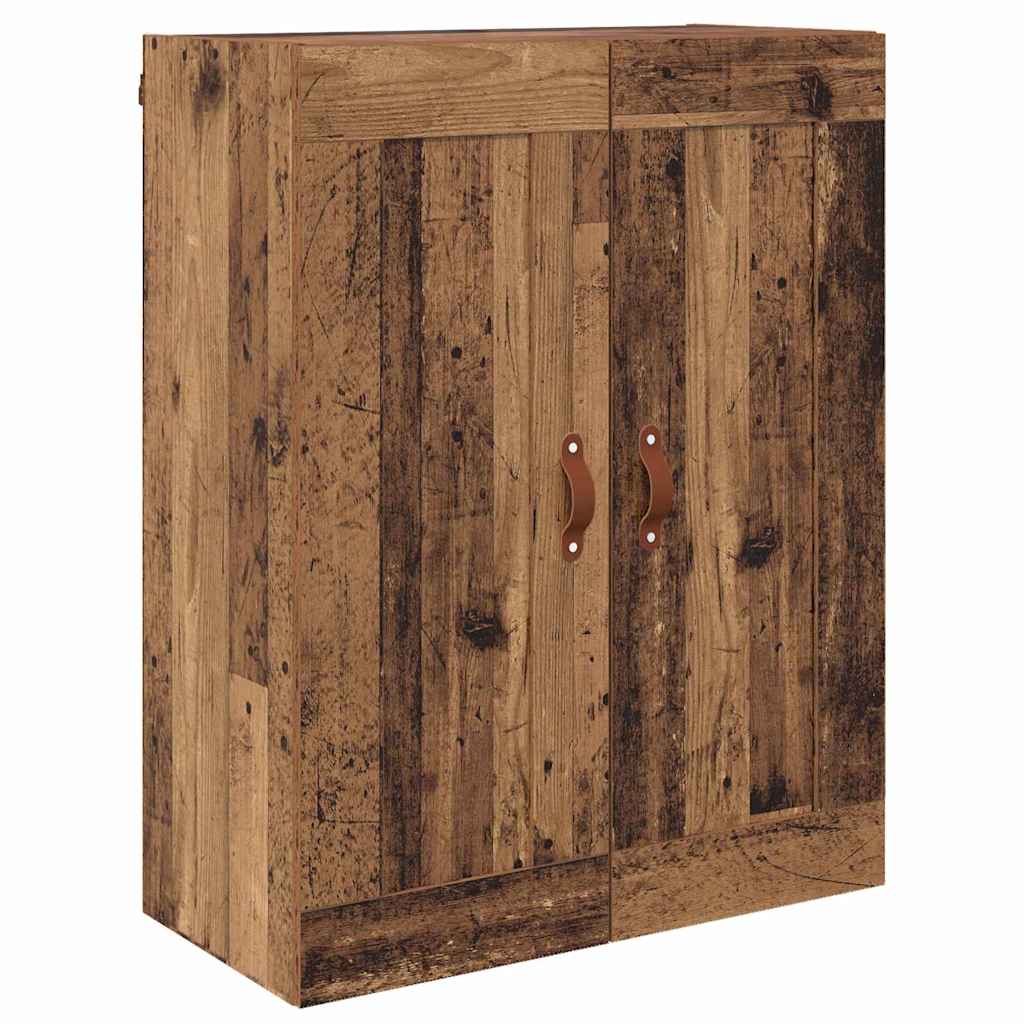 vidaXL Wall-mounted Cabinet 2 pcs Old Wood 69.5 x 34 x 90 cm