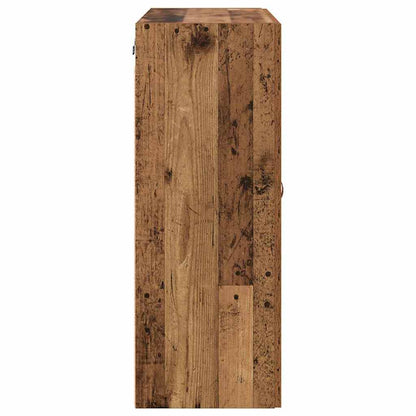vidaXL Wall-mounted Cabinet 2 pcs Old Wood 69.5 x 34 x 90 cm