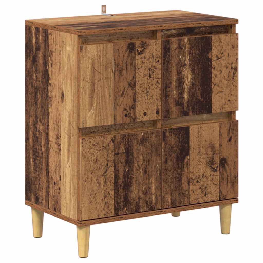 vidaXL Sideboards 3 pcs Old Wood 60 x 35 x 70 cm Engineered Wood