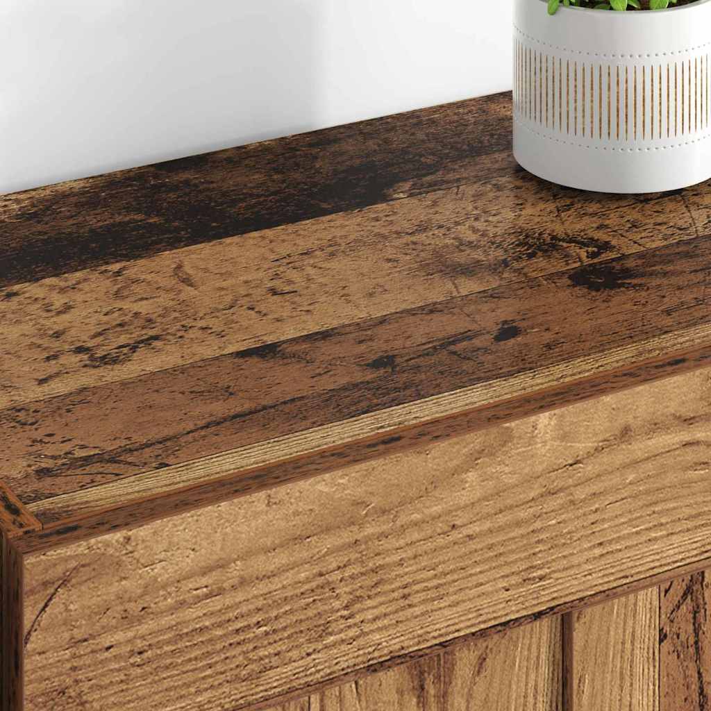 vidaXL Wall-mounted Cabinet 2 pcs Old Wood 69.5 x 34 x 90 cm