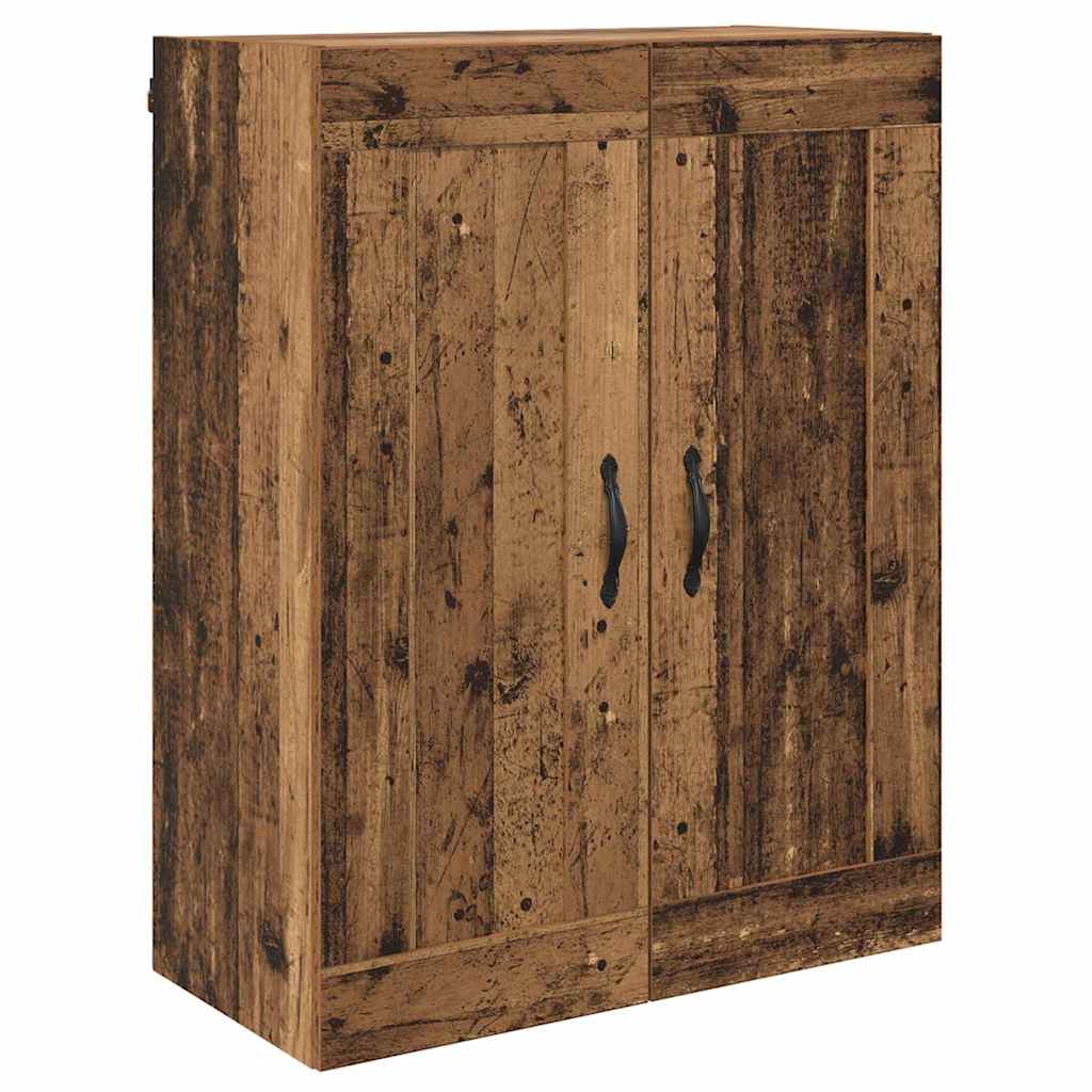 vidaXL Wall-mounted Cabinet 2 pcs Old Wood 69.5 x 34 x 90 cm