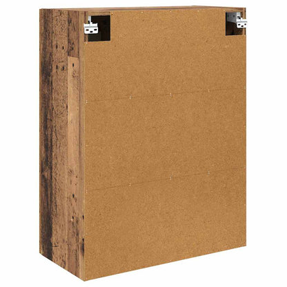 vidaXL Wall-mounted Cabinet 2 pcs Old Wood 69.5 x 34 x 90 cm