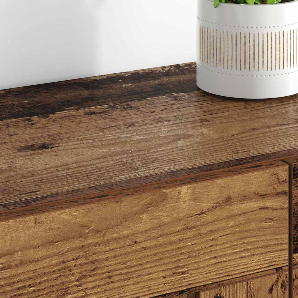 vidaXL Wall-mounted Cabinet 2 pcs Old Wood 69.5 x 34 x 90 cm