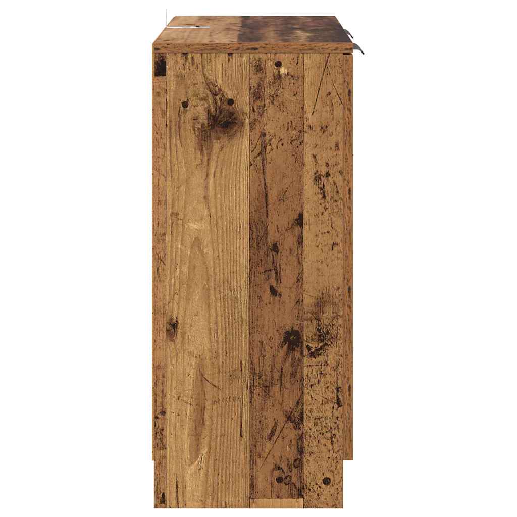 vidaXL Sideboards 2 pcs Old Wood 60 x 30 x 70 cm Engineered Wood