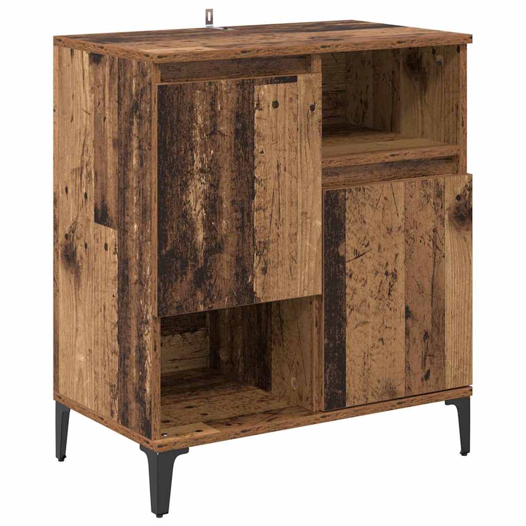 vidaXL Sideboards 2 pcs Old Wood 60 x 35 x 70 cm Engineered Wood