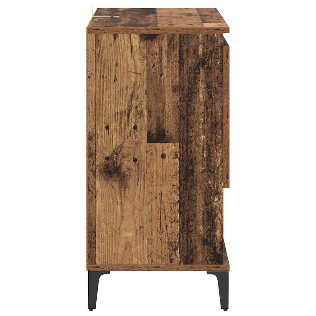 vidaXL Sideboards 2 pcs Old Wood 60 x 35 x 70 cm Engineered Wood