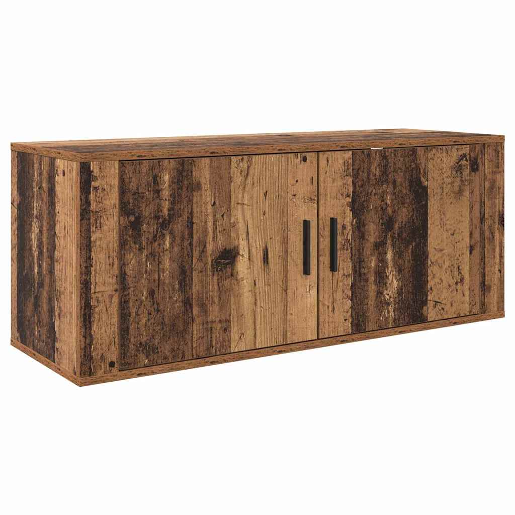 vidaXL Wall-mounted TV Cabinet Set 3 pcs Old Wood 100 x 34.5 x 40 cm