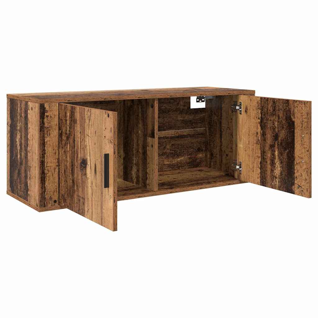 vidaXL Wall-mounted TV Cabinet Set 3 pcs Old Wood 100 x 34.5 x 40 cm