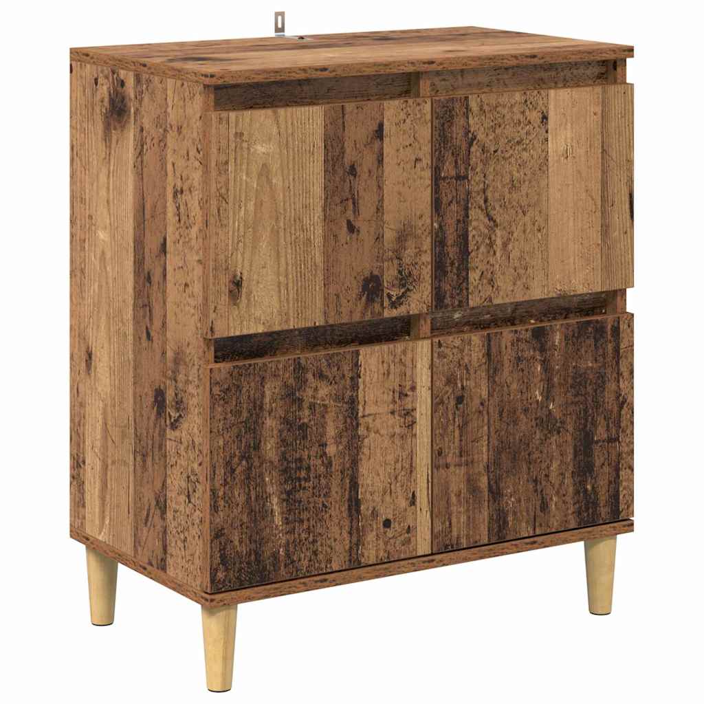 vidaXL Sideboards 2 pcs Old Wood 60 x 35 x 70 cm Engineered Wood