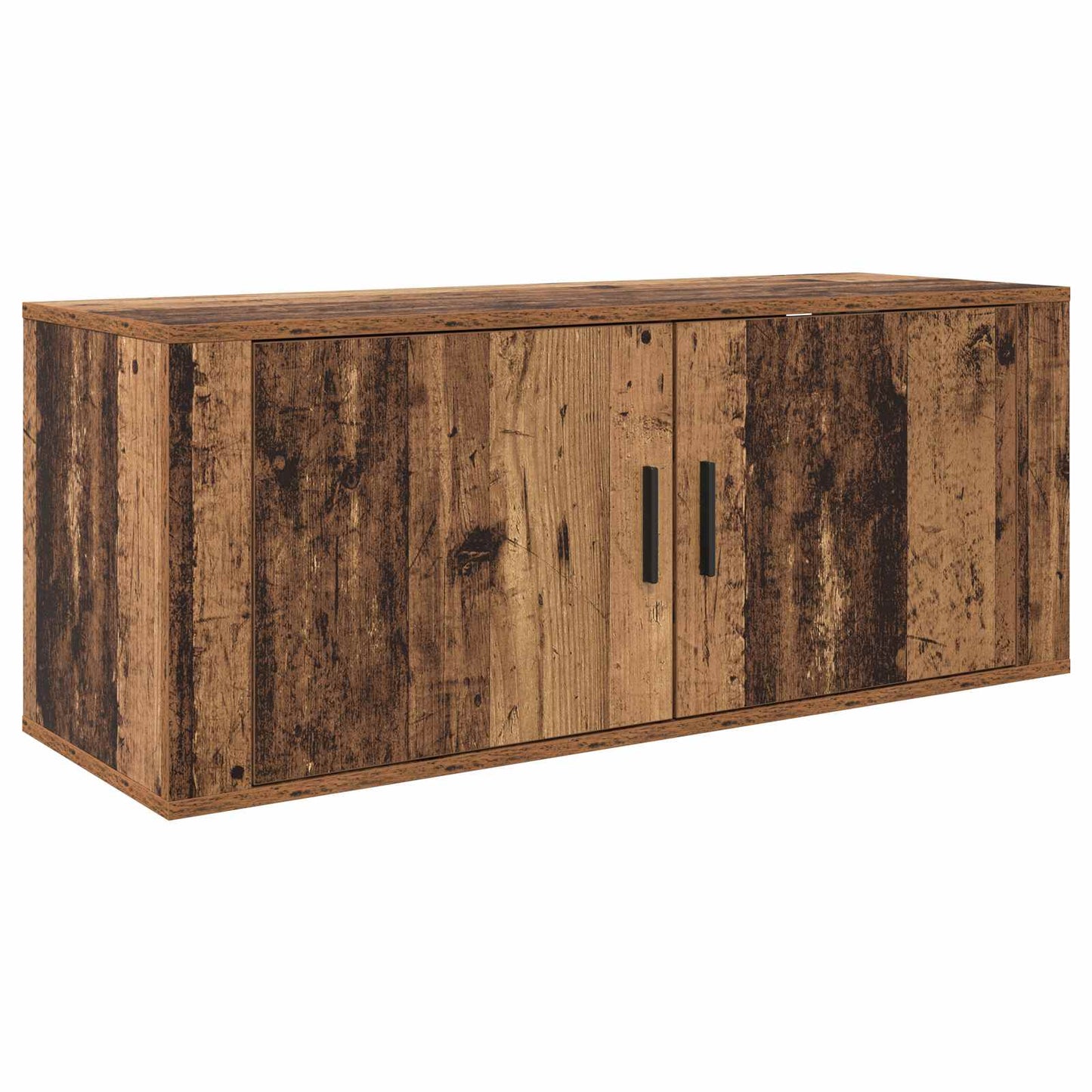vidaXL Wall-mounted TV Cabinet Set 2 pcs Old Wood 100 x 34.5 x 40 cm