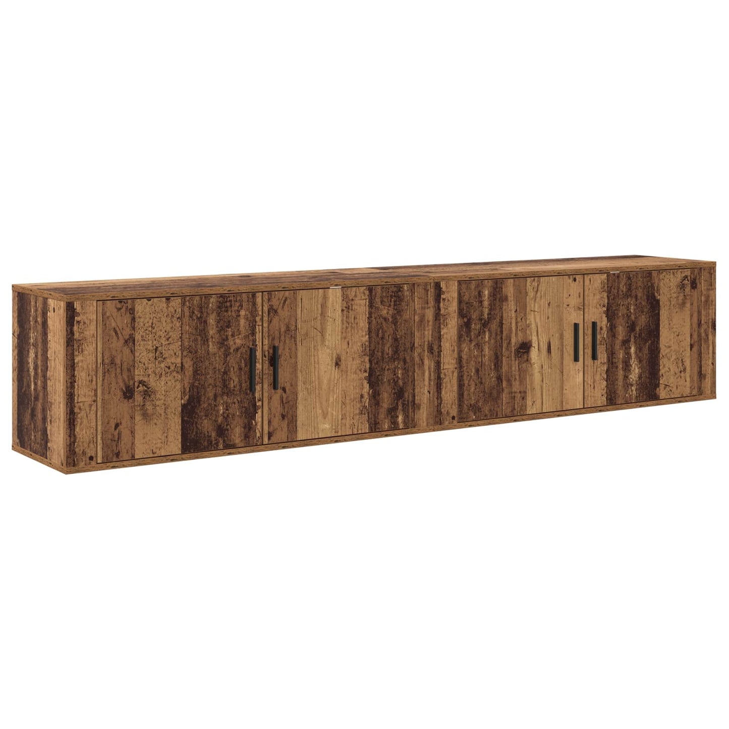 vidaXL Wall-mounted TV Cabinet Set 2 pcs Old Wood 100 x 34.5 x 40 cm