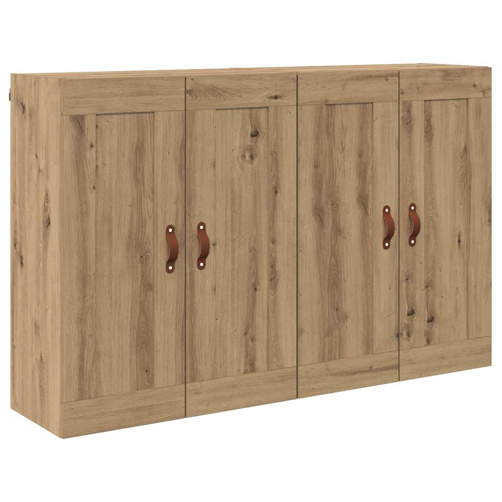 vidaXL Wall-mounted Cabinet 2 pcs Artisan Oak 69.5 x 34 x 90 cm