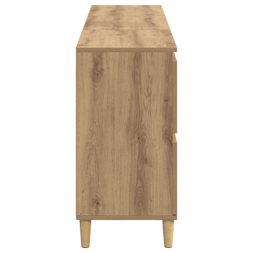 vidaXL Sideboards 3 pcs Artisan Oak 60 x 35 x 70 cm Engineered Wood