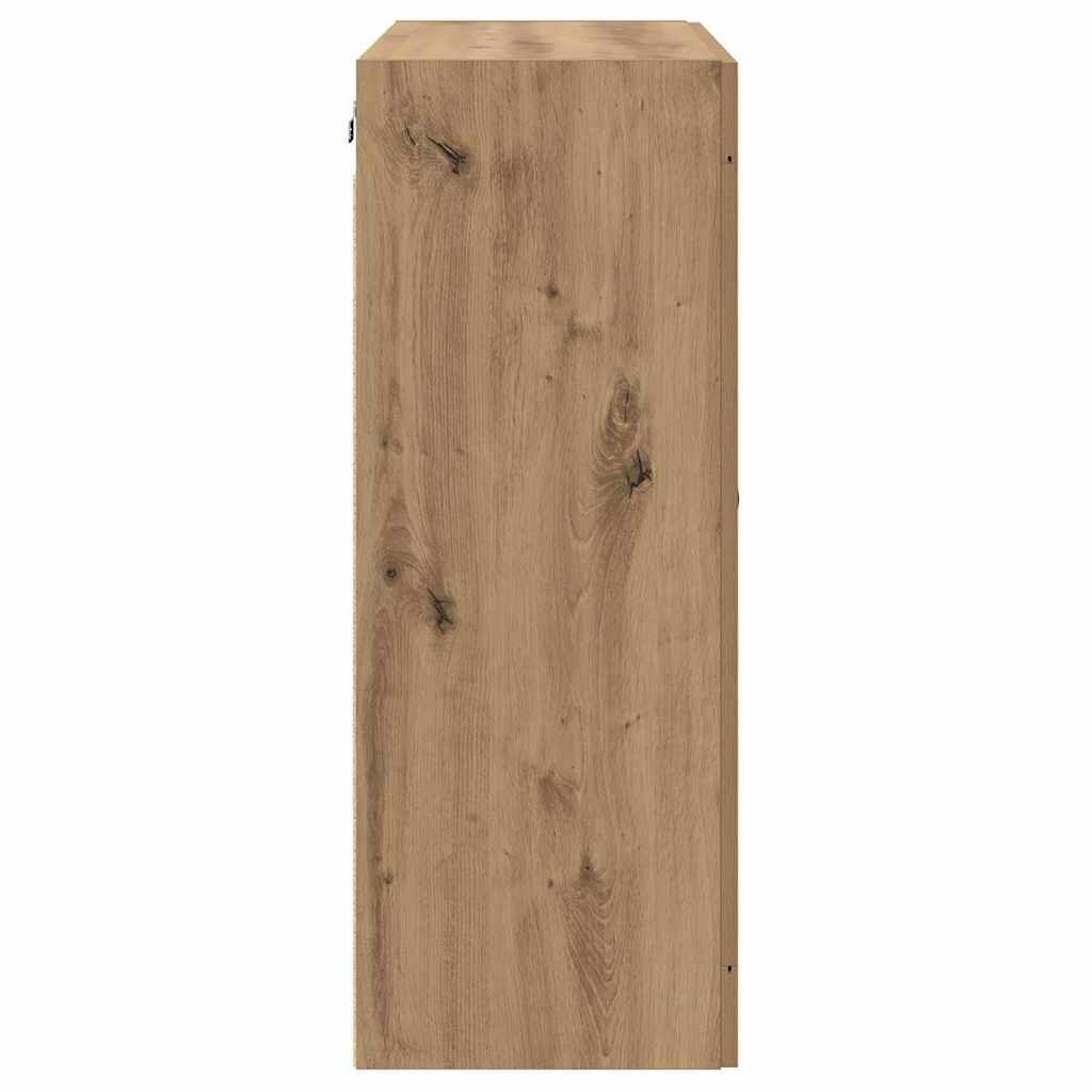 vidaXL Wall-mounted Cabinet 2 pcs Artisan Oak 69.5 x 34 x 90 cm
