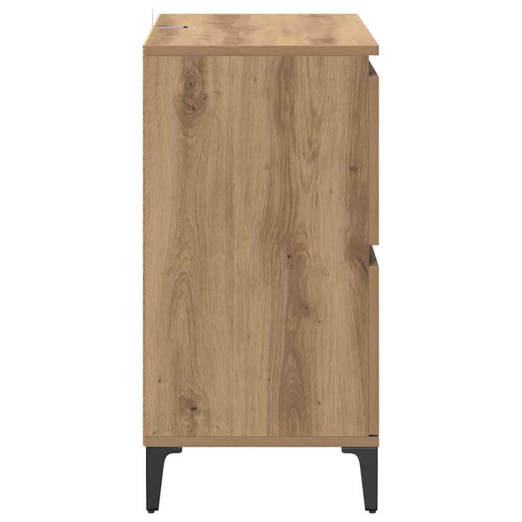 vidaXL Sideboards 2 pcs Artisan Oak 60 x 35 x 70 cm Engineered Wood