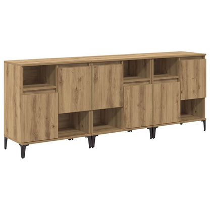 vidaXL Sideboards 3 pcs Artisan Oak 60 x 35 x 70 cm Engineered Wood