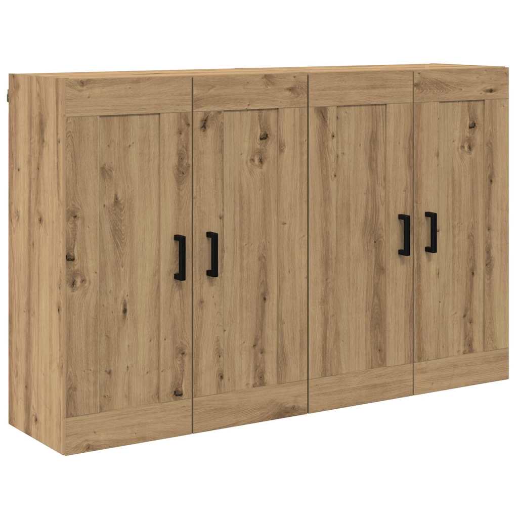 vidaXL Wall-mounted Cabinet 2 pcs Artisan Oak 69.5 x 34 x 90 cm
