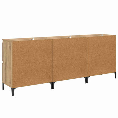 vidaXL Sideboards 3 pcs Artisan Oak 60 x 35 x 70 cm Engineered Wood