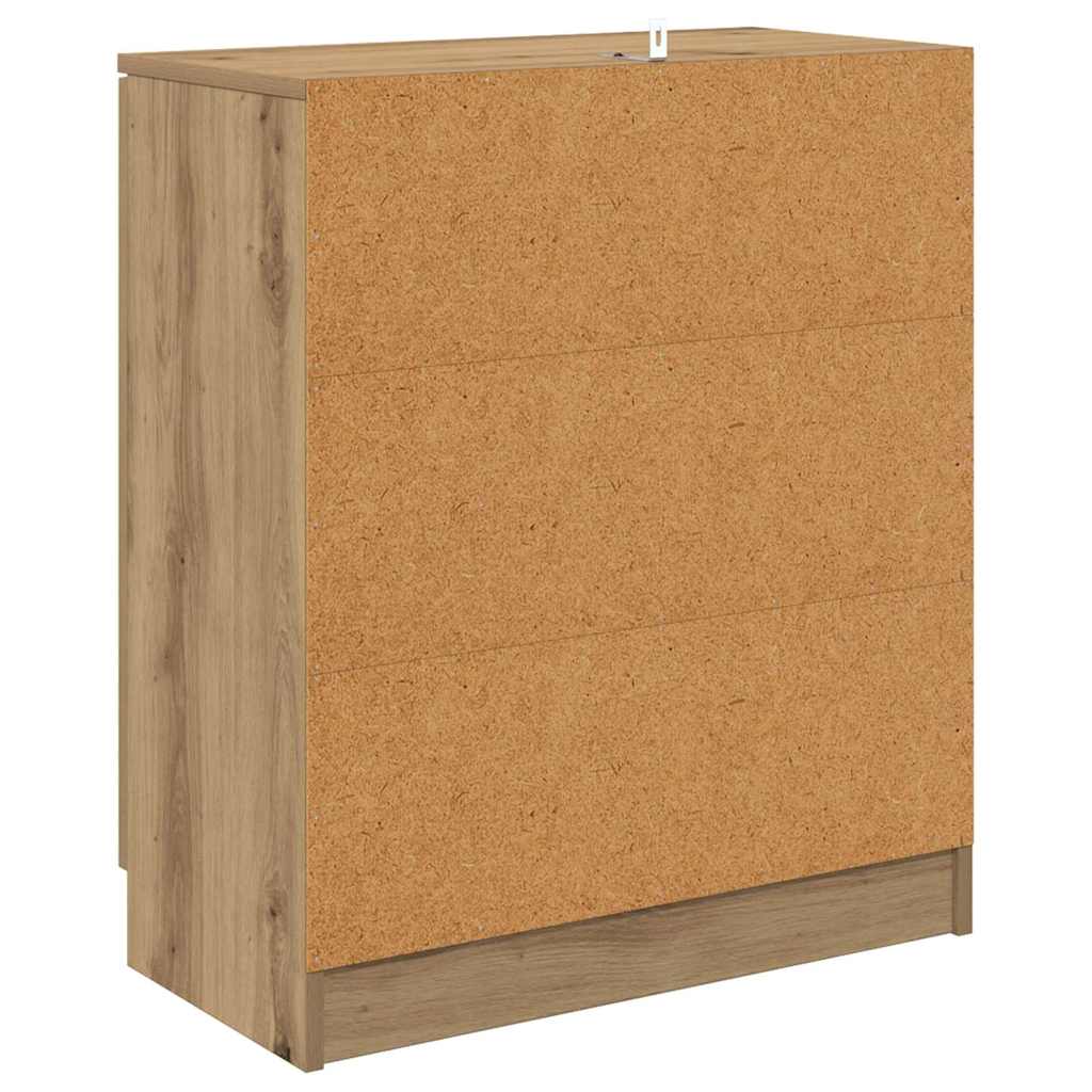vidaXL Sideboards 2 pcs Artisan Oak 60 x 30 x 70 cm Engineered Wood