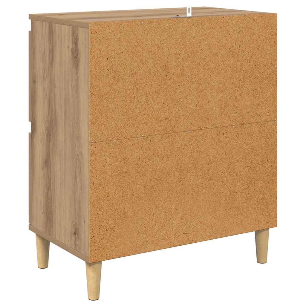 vidaXL Sideboards 2 pcs Artisan Oak 60 x 35 x 70 cm Engineered Wood