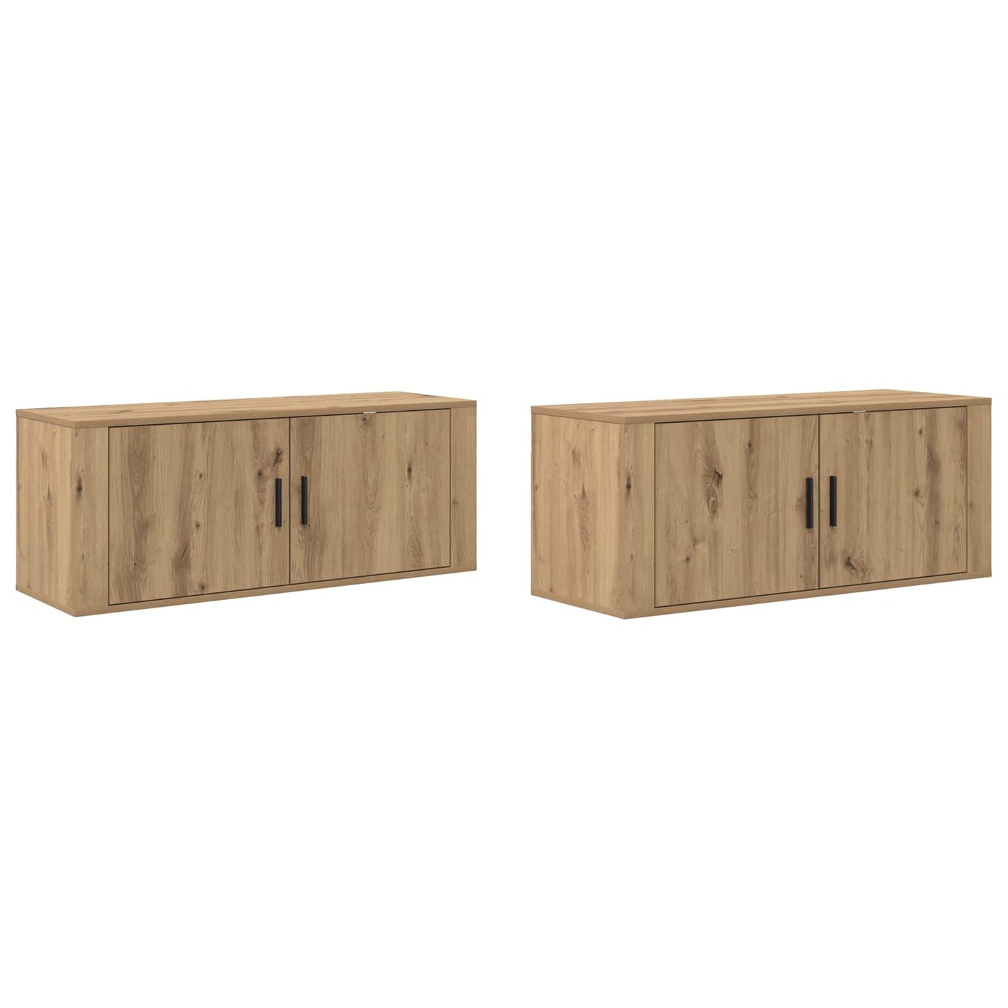 vidaXL Wall-mounted TV Cabinet Set 2 pcs Artisan Oak Engineered Wood