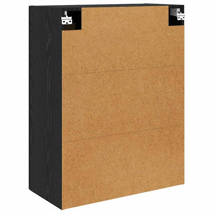 vidaXL Wall-mounted Cabinet 2 pcs Black Oak 69.5 x 34 x 90 cm