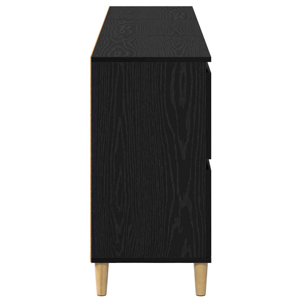 vidaXL Sideboards 3 pcs Black Oak 60 x 35 x 70 cm Engineered Wood