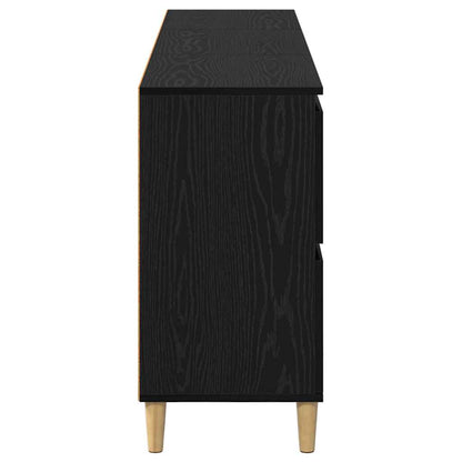 vidaXL Sideboards 3 pcs Black Oak 60 x 35 x 70 cm Engineered Wood