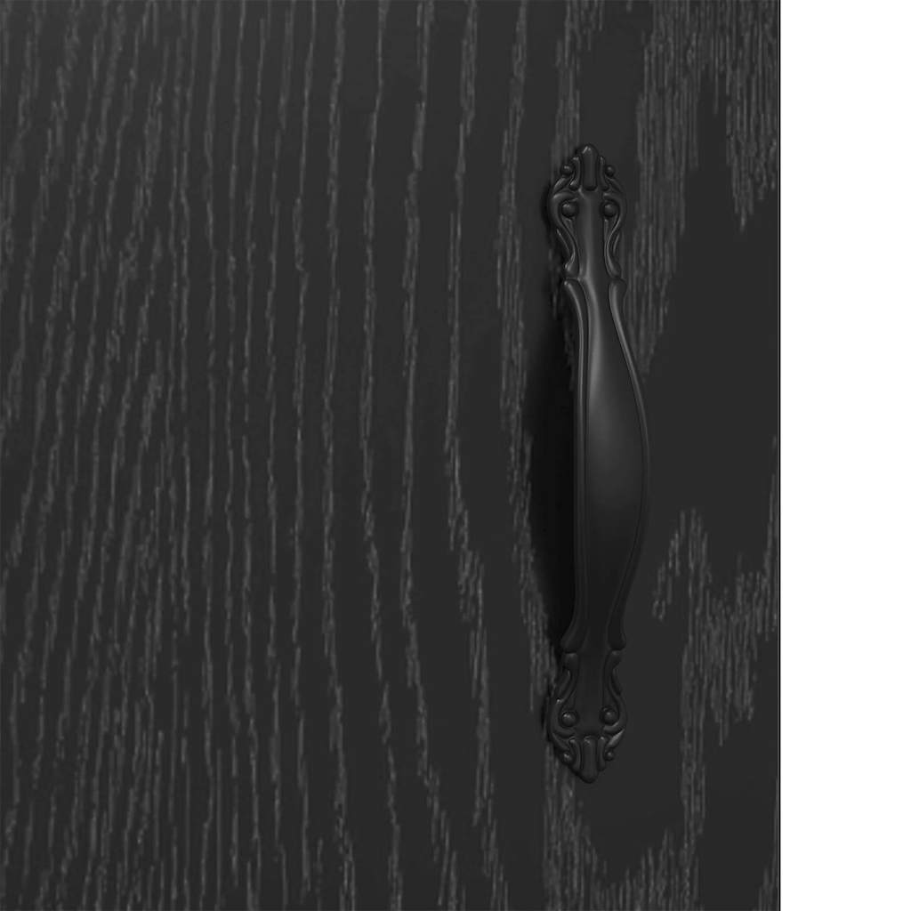 vidaXL Wall-mounted Cabinet 2 pcs Black Oak 69.5 x 34 x 90 cm