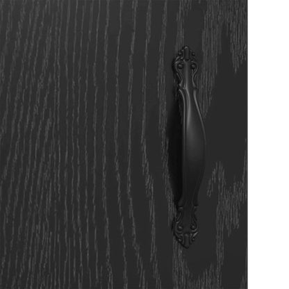 vidaXL Wall-mounted Cabinet 2 pcs Black Oak 69.5 x 34 x 90 cm