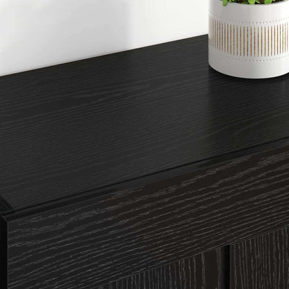 vidaXL Wall-mounted Cabinet 2 pcs Black Oak 69.5 x 34 x 90 cm