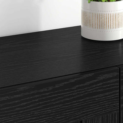 vidaXL Wall-mounted Cabinet 2 pcs Black Oak 69.5 x 34 x 90 cm
