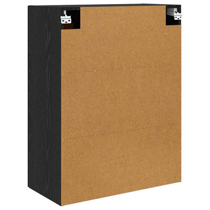 vidaXL Wall-mounted Cabinet 2 pcs Black Oak 69.5 x 34 x 90 cm