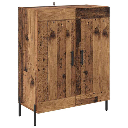 vidaXL Highboard 2 pcs Old Wood Engineered Wood