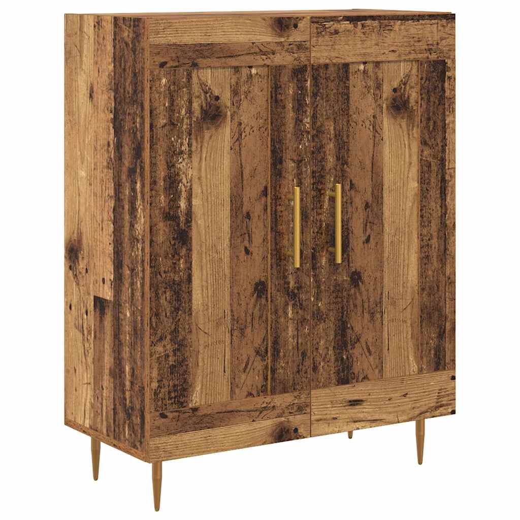 vidaXL Highboard Old Wood 69.5 x 34 x 180 cm Engineered Wood